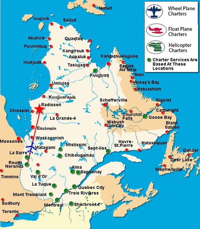 Rouyn-Noranda Charter Flights